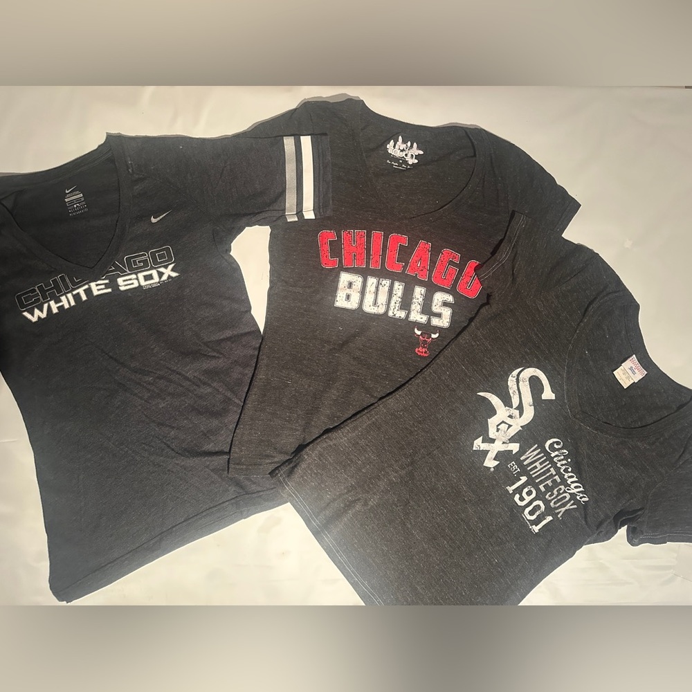Set of 3 Woman’s Gray Sports T’s Sz: S